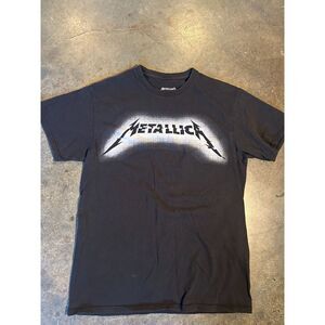 Metallica Band T Shirt Medium Black Double Sided Graphic Enjoy The Show Rock Tee